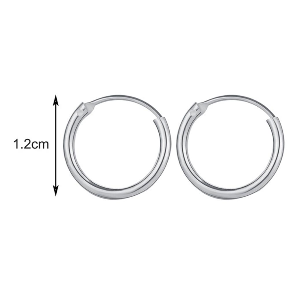 Personality Silver Punk Style Gold Geometric Round Earring Hoop Earrings Fashion Jewelry Hip-Hop