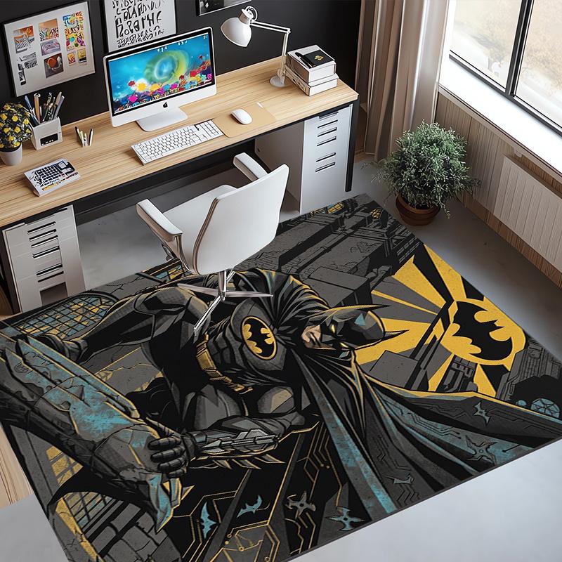 Batman Pattern Rug, Indoor/Outdoor Mat, for Picnic, Gameroom, Bedroom, Office, Living Room, Home Decor Carpet, Birthday Gift
