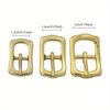 Solid Brass Belt Buckle Tri Glide Middle Center Bar Buckle for Leather Craft Bag Strap Garment Belt Luggage Hardware Accessories