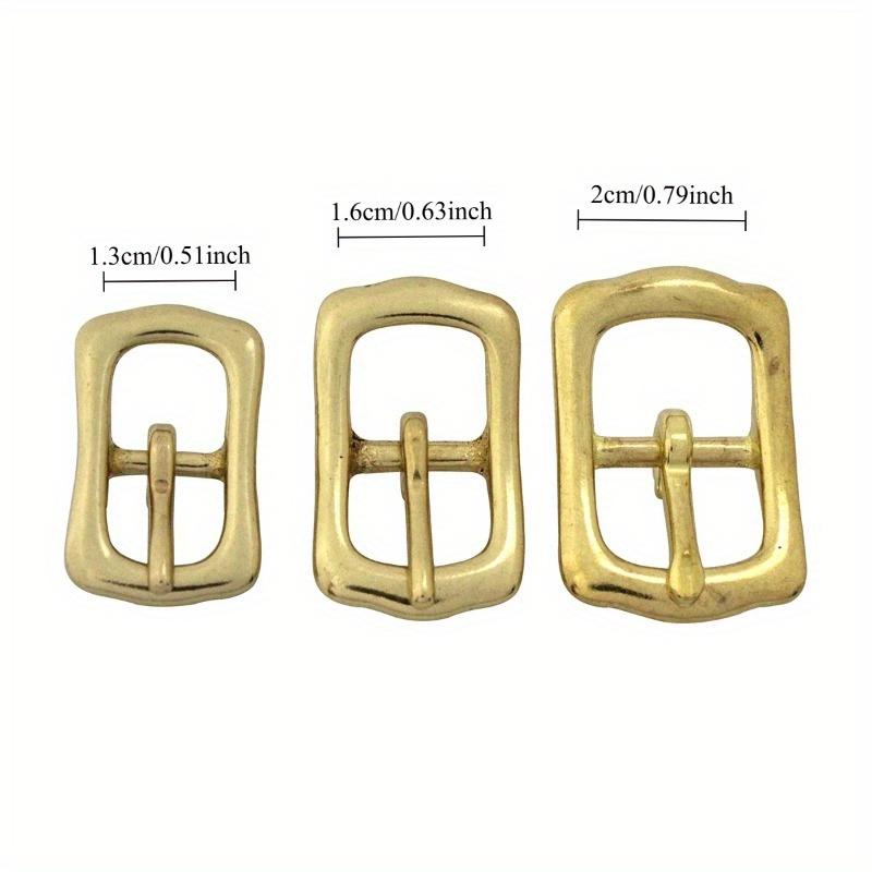 Solid Brass Belt Buckle Tri Glide Middle Center Bar Buckle for Leather Craft Bag Strap Garment Belt Luggage Hardware Accessories