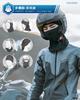 ROCKBROS Face Cooling UV with Glasses Suitable for Summer Use Cover, Balaclava, Protection, Breathable, Sweat-wicking, Hole, Cycling, Motorcycling,