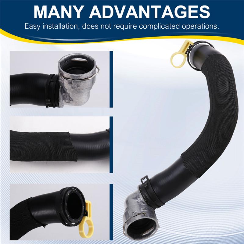 A28G-Upper Radiator Coolant Hose For Land Rover Discovery LR4 Range Rover Sport 3.0L TDV6 LR043326 LR095544