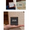 Month Date Display 2026 Mini Desk Calendar Coil Binding Monthly Planner  Daily Planning