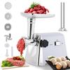 Hanchen Electric Mincer with 3/5/7mm Plates for Meat Mincing, Vegetable Mincing, and Mincing, Includes Stainless Steel Sausage Nozzle, for Home Use, I