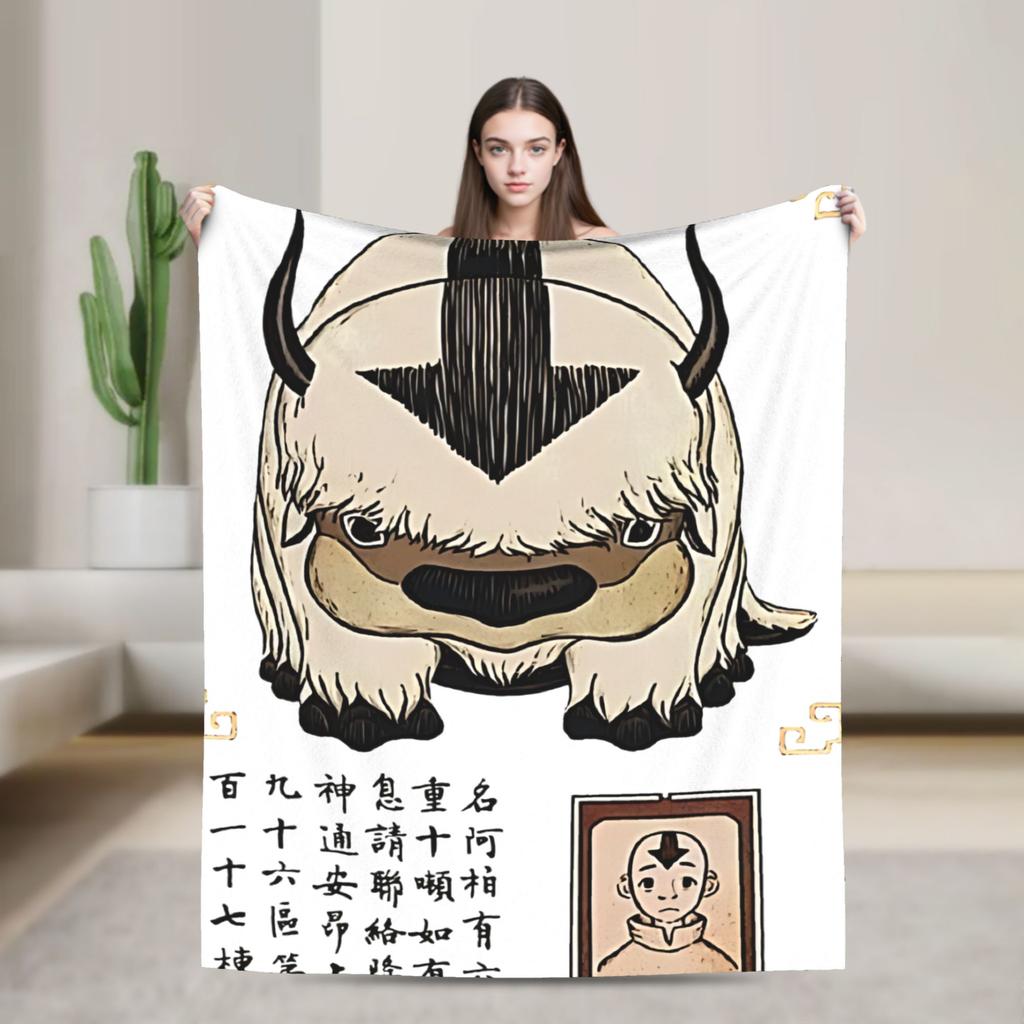 Avatar The Last Airbenders Flannel Blanket Winter  Soft Warm Throw Blanket for Children Living Room Bedspread Sofa Bed Cover