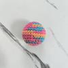 Retro Hand-Knitted Cat Toys Ball Colorful with Bell Inside Cat Ball Toy Woolen Yarn Interactive Kitten Toys for Indoor Self Play