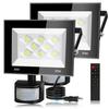 [2025 Improved Remote Control] Sensor Light, Outdoor Motion Sensor Floodlight, Security Lighting, 30W, 4000LM, Steady-On Function, PIR Motion Sensor,