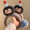 New Cartoon Penguin Fish Headband Wide Brim Washing Face Hairpin Funny Headband Girl Hair Accessories