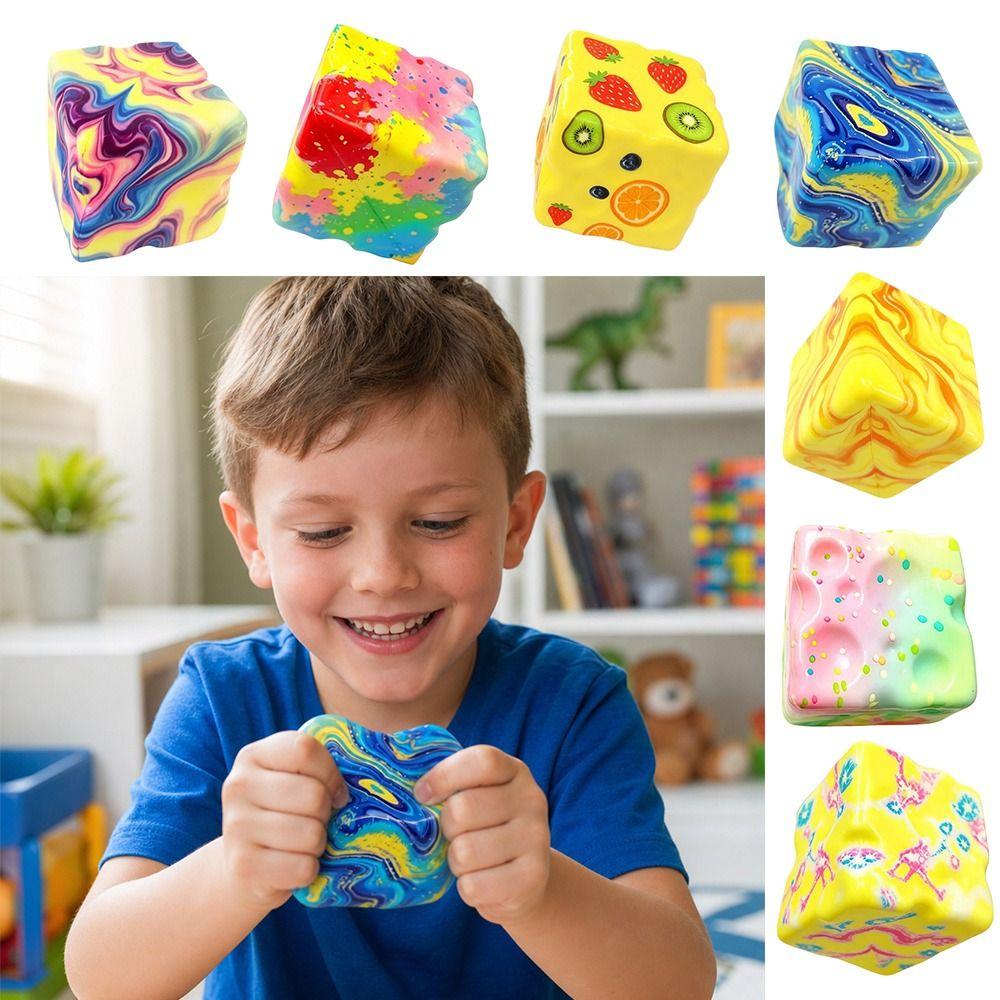 Square Anti-stress Squeeze Soft Stress Relief Toy New Fidget Toy