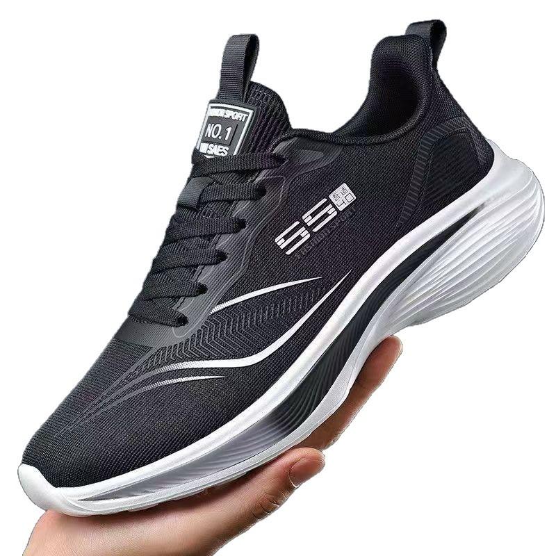 Spring and summer men's shoes mesh breathable sports shoes ultra-light soft sole non-slip shock-absorbing running shoes student versatile casual shoes