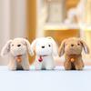 Charming Plush Dog Keychain Doll Soft Short Fur Adorable Accessory For Handbags And Keys