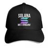 Solana Криптовалюта Solana Криптовалюта SOL Капюшон Модный Повседневный Бейсболки Регулируемая Кепка Хип-Хоп Летний Унисекс Бейсболки