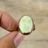 Кольцо с лимонным хризопразом, электроформованное медное кольцо, регулируемые кольца, электроформованные ювелирные изделия, кольцо с драгоценным камнем ручной работы, медные ювелирные изделия, подарок для женщин