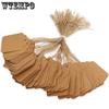 WTEMPO 500 шт. подарочных упаковочных этикеток из крафт-бумаги с джутовым шпагатом, двухсторонние, креативные, сделай сам, подвесные украшения, ценники, бирки для поделок, этикетки