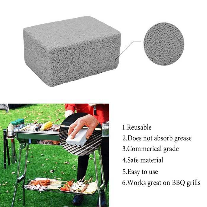 Lot de 8 blocs de briques de nettoyage pour gril, cuisine, salle de bain, pierre ponce, détartrage