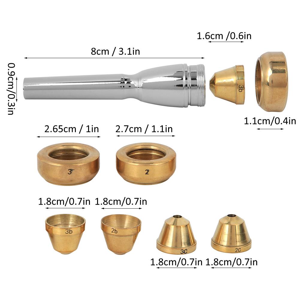 Профессиональный набор мундштуков для трубы Brass 3C 3B 2C 2B Аксессуары для музыкальных инструментов