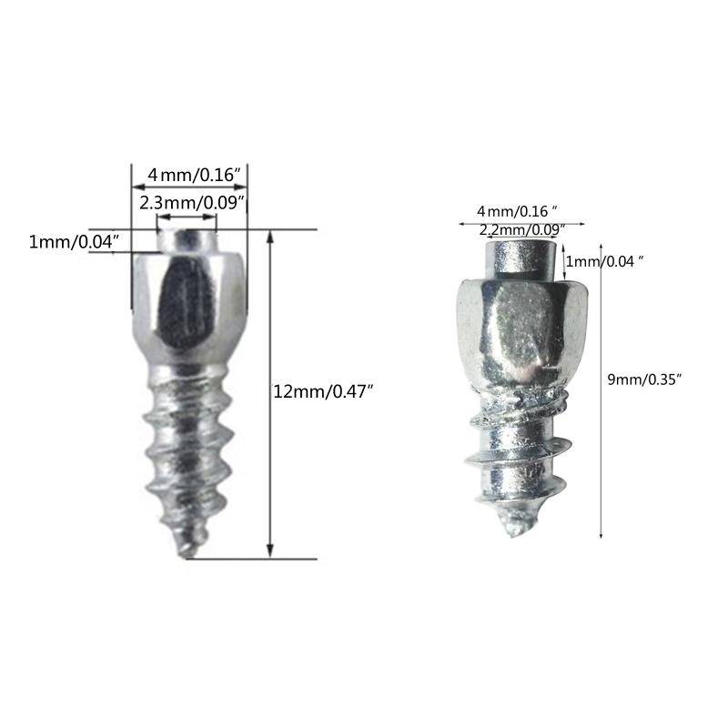 100 шт. противоскользящие винты-шпильки многоразовые для мотоциклов, велосипедов, шин, зимних шин, шипы из твердого сплава