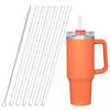 1Sets with Brush Plastic Straws Straight Replacement Straw New Cup Straw