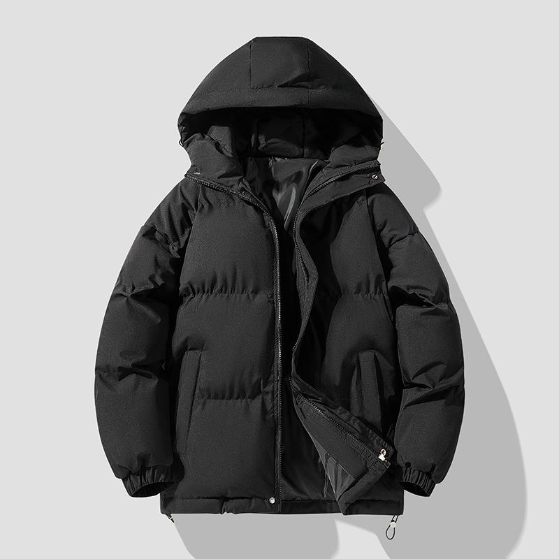 Men's and Women's Hooded Down Jacket - Thick Cotton Coat for Autumn and Winter