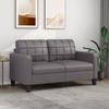 VidaXL 2-Seater Sofa Grey 140 Cm Faux Leather, Sofa, Upholstered Sofa, Living Room Seat, Loveseat, Living Room Sofa, Sofa 359119