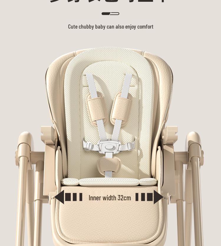 Многофункциональный портативный детский стульчик для кормления: Складной, подходит для дома и путешествий.