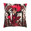 Stained Glass Alastor Home Sofa Car Waist Throw Pillowcase Radio Demon Alastor Stained Glass Angel Dust