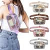 Belt Bag Large Capacity Water-Resistant Zipper Closure Stadium Approved Transparent Waist Bag