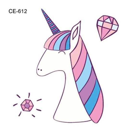 Cartoons Kids Temporary Tattoos Sticker Colorful Fake Tattoo Flash Waterproof Small Body Art Couple Child Designs