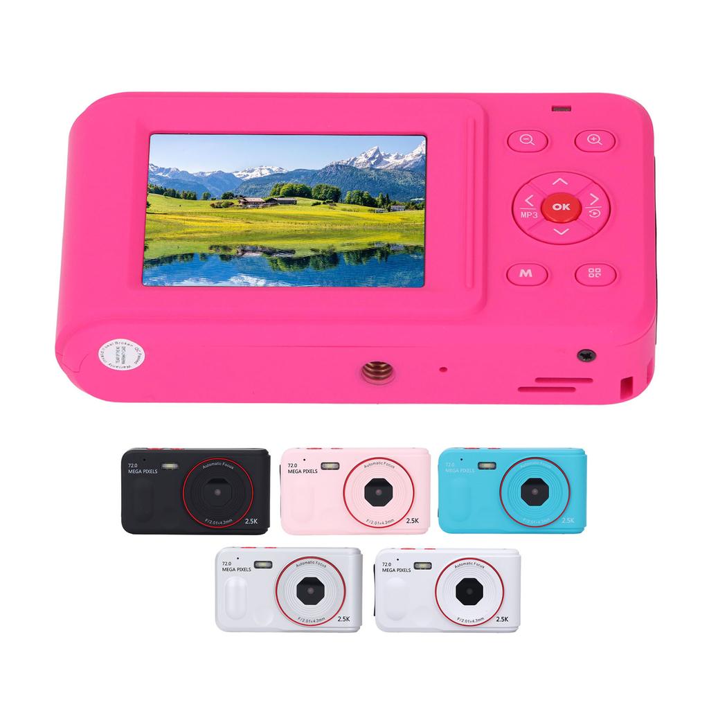 Цифровая камера 72MP 2.5K 16x Zoom Auto Focus Anti Shake 2.4-дюймовый экран портативная компактная камера для 