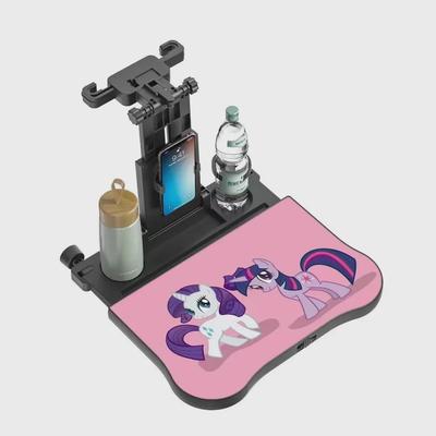 Компактный многофункциональный складной стол с регулируемым местом для хранения, подстаканником, подставкой для телефона и планшета для взрослых и детей.