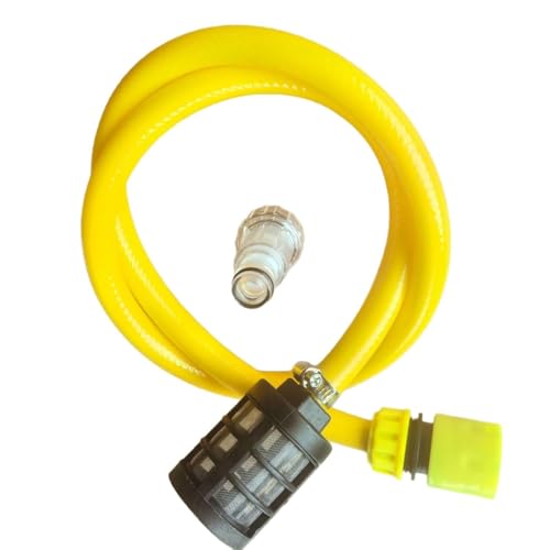 YUET 15-метровый всасывающий шланг из сосны с быстроразъемным соединением и фильтром для моек высокого давления серий Kärcher K2, K3, K4, K5, K6, K7 и Bosch AQT, ПВХ 3-слойный H