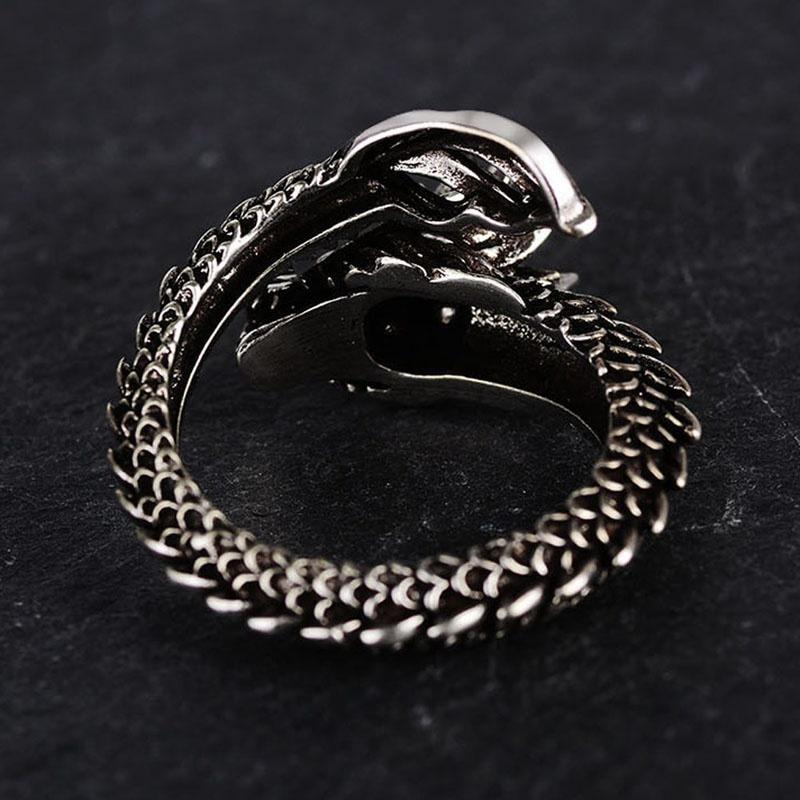 Adjustable Dragon Ring Men Women Jewelry Opening Rings AVE