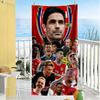 Arsenal Beach Towel Super Soft & Absorbent Comfortable Lightweight Suitable for Sports, Travel, Swimming, Yoga, Bathroom, Beach, And Pool