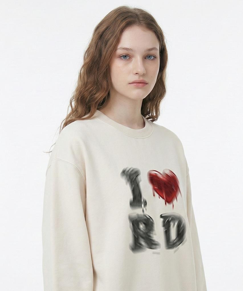 RADINEO Melting Down Love Sweatshirt Cream