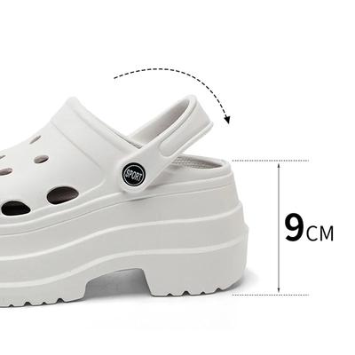 Женские модные летние туфли-сабо на толстой платформе для отдыха на открытом воздухе, женские нескользящие пляжные сандалии с толстой подошвой