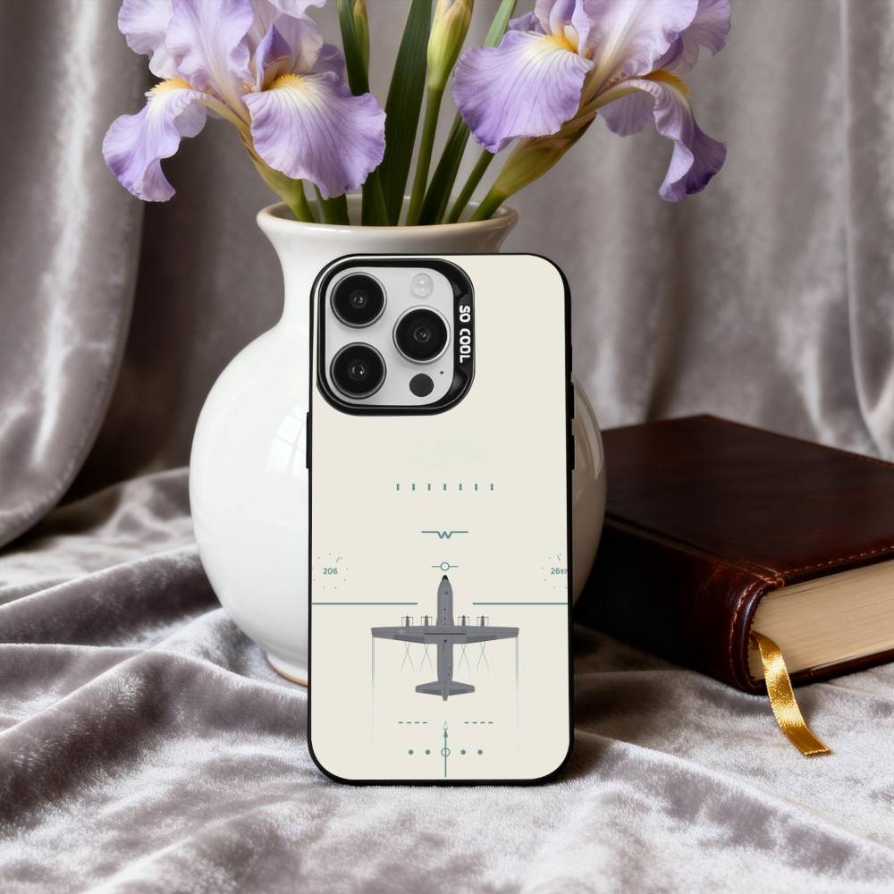 A-Самолет H-ВертолетS A-Самолет Чехол для телефона Для iPhone17,16,15,14,13,12,11 Plus,Pro Max Черный Конфетный серебристый чехол для телефона