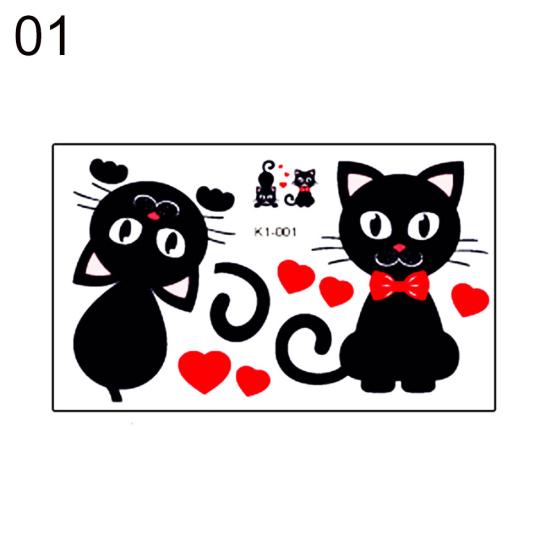 Съемный забавный кот сердце корова розетка выключатель света наклейка наклейки домашний декор стены