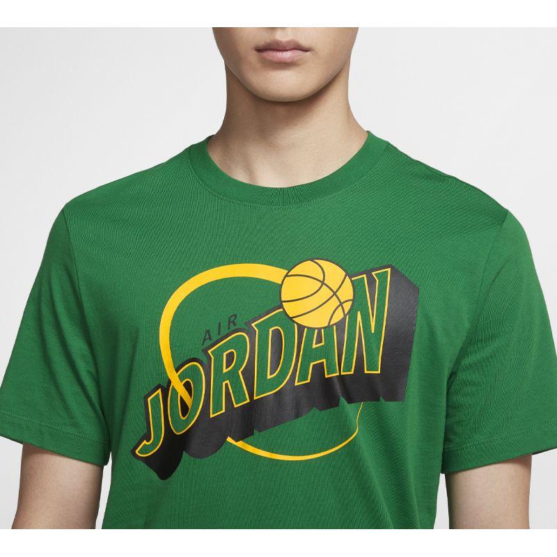 Jordan 10 Legacy Printed Crew Neck Short Sleeve T Shirt Men Tops Light-Green CT2001-302