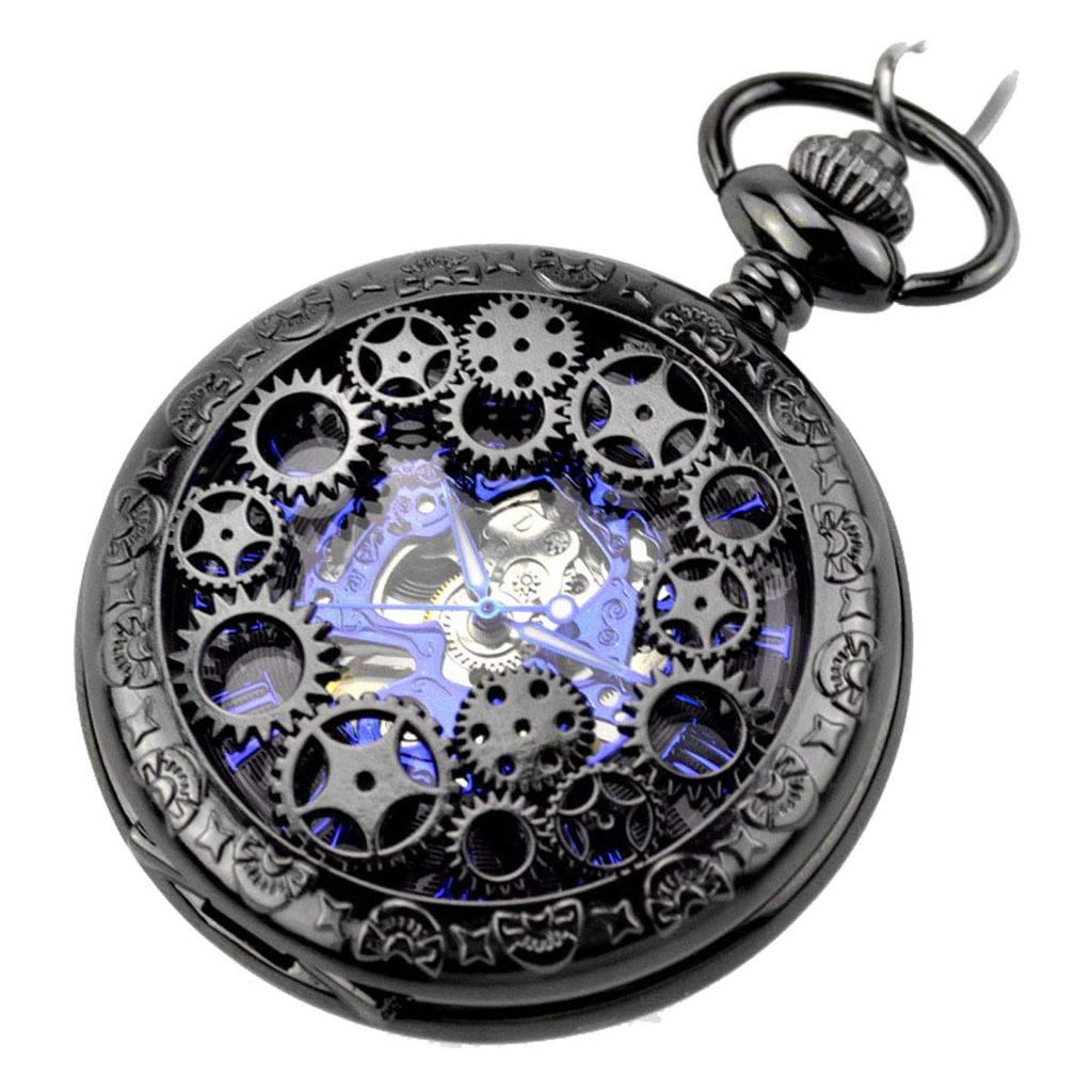 Retro Pocket Watch Automatic Pocket Watch Roman Dial Middle Century Items Unique Birthday Christmas Present Men's