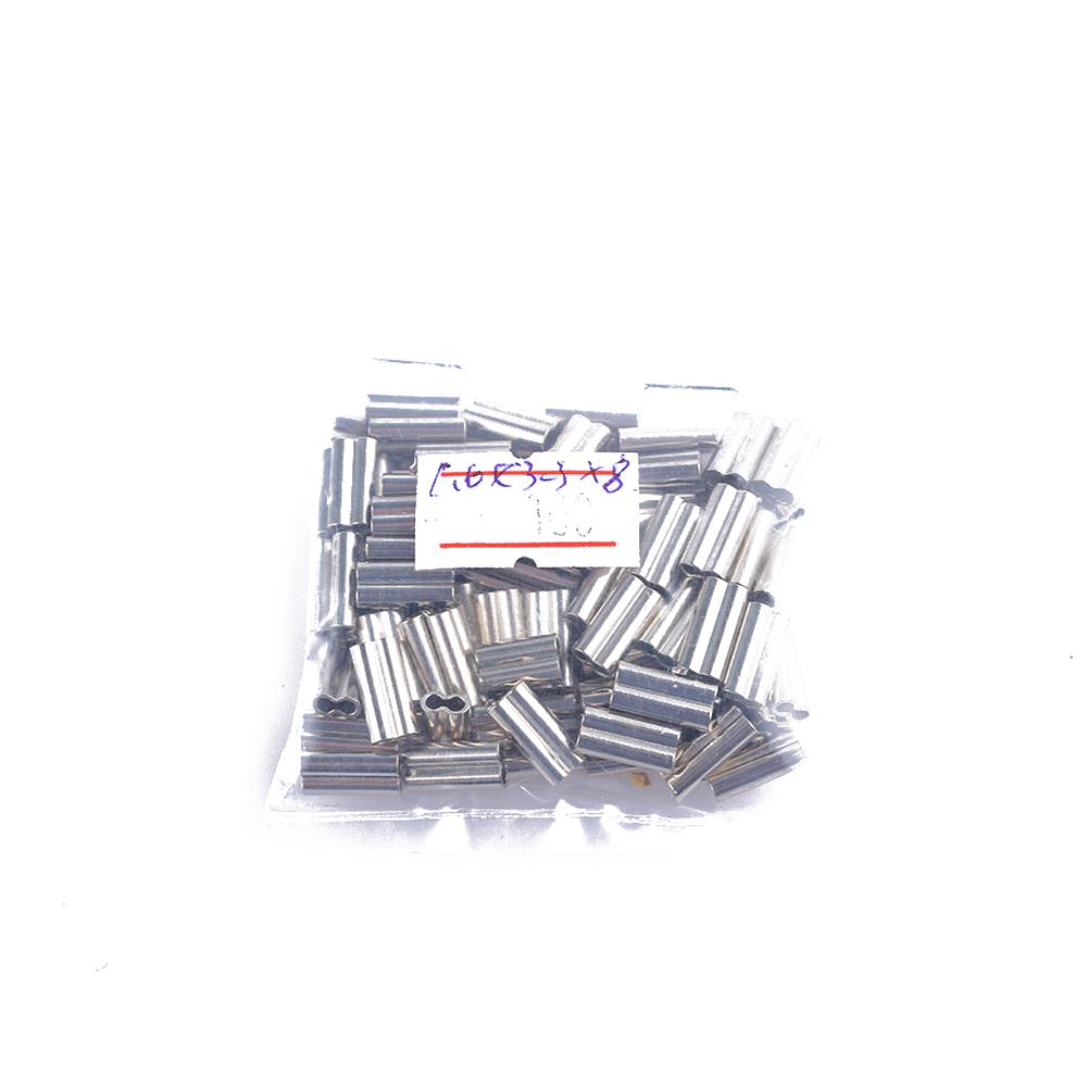 Hot Oval High Quality Fishing Wire Tube Stainless Steel Line Crimping Sleeves Double Copper Tube
