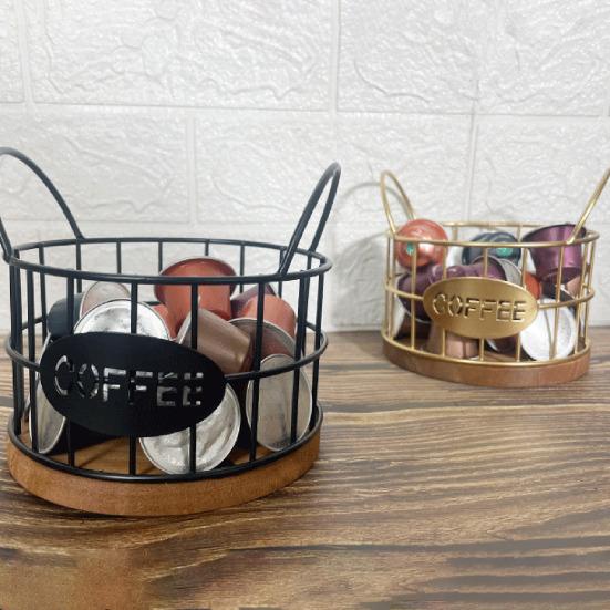 Корзина с деревянным основанием, большая вместительная стойка K, подстаканник, органайзер для хранения фруктов и орехов, бар