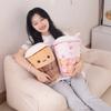Плюшевая игрушка Squishmallow в виде чашки Бабл Ти Боба, подушка, подарок на день рождения для детей
