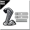 Cobra 3D Styling Metal Sticker Front Grille Badge Body Fender Car Rear Decal Decor Accessories For  SVT GT350 R GT500 Shelby