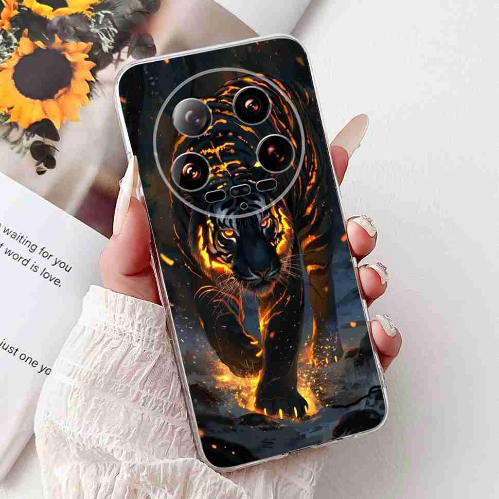 Case For Xiaomi 14 Ultra Butterfly Silicone Soft Phone Cover For Xiaomi Mi 14 Mi14 Ultra Shockproof Back Fundas Xiaomi 14Ultra
