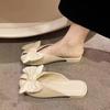 Bow Girl Versatile Not Tired Feet Walking Date Wear-resistant Simple Comfortable Bag Head Cool Slippers