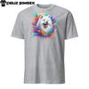 Vibrant Samoyed Dog Unisex T-Shirt | Colorful Graphic Tee for Dog Lovers