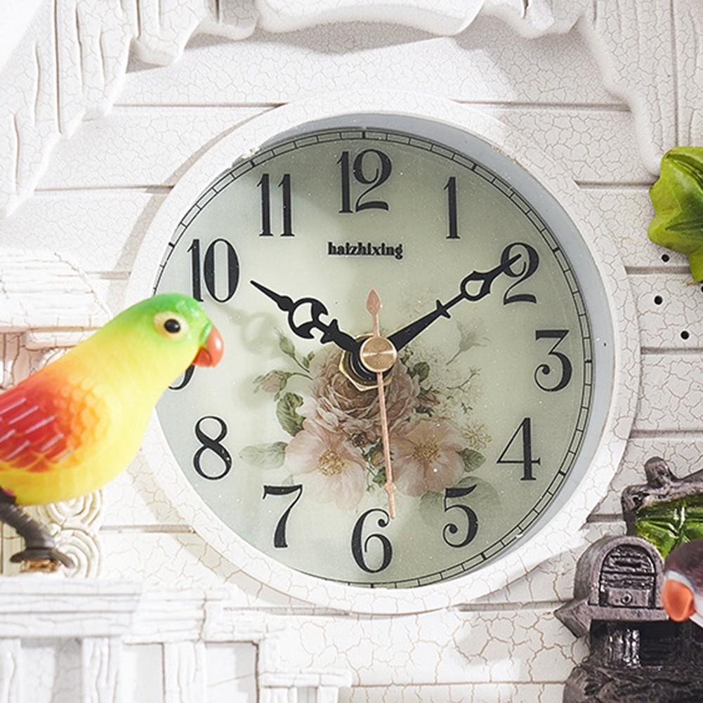 Decorative Hanging Cuckoo Bird Clock Quartz Movement Hourly Chirping Wall Clock