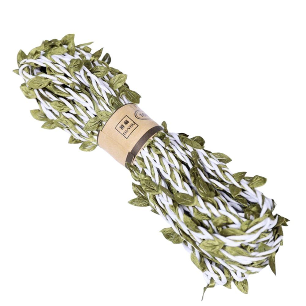Vine Style Burlap Leaf Ribbon Hanging Design Jute Twine Rope Hemp Rope Twine Wedding Party Decor
