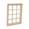 Dollhouse Window 12 Pane Frame Model 1/12 Simulation Mini DIY Shutters Craft for Doll