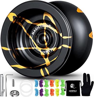 MagicYoYo Новый дизайн N11 Сплав Алюминий Профессиональный Йо-йо Неотзывчивый Йо-йо шар (Черный с золотым) от MAGICYOYO